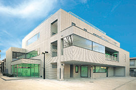 The headquarters building in Osaki